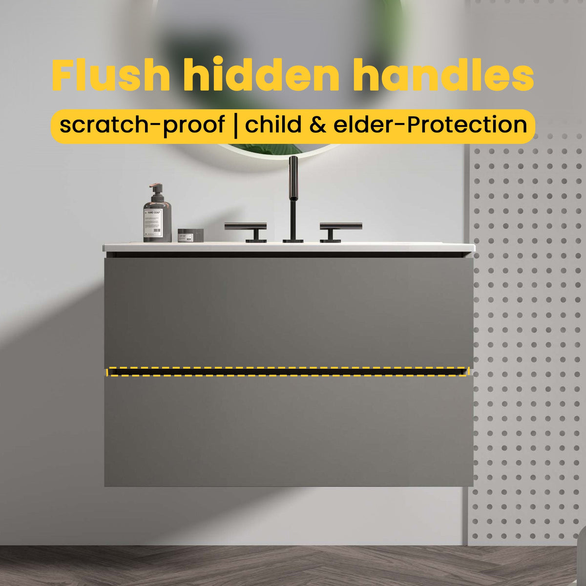 TIA 30" Wall Mount Space Bathroom Vanity