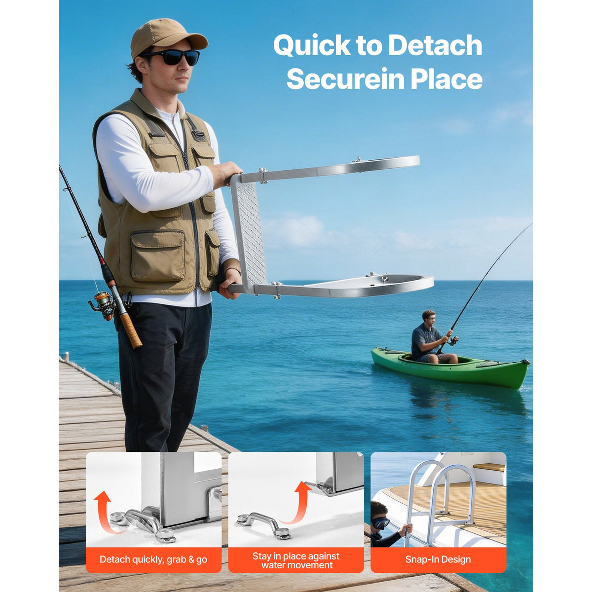 Removable Dock Ladder with 5 Steps