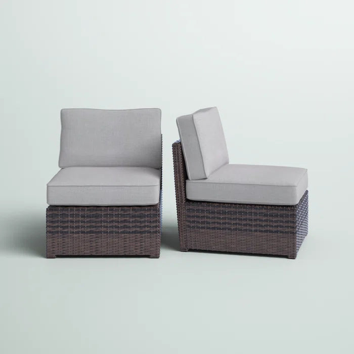 Armless Fully Assembled Patio Chair Set