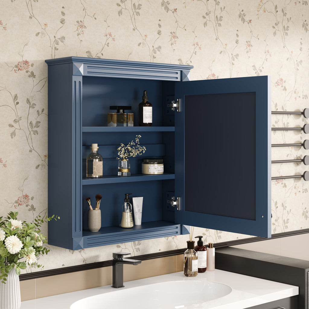 24'' x 27'' Wall Mounted Bathroom Storage Cabinet with Mirror