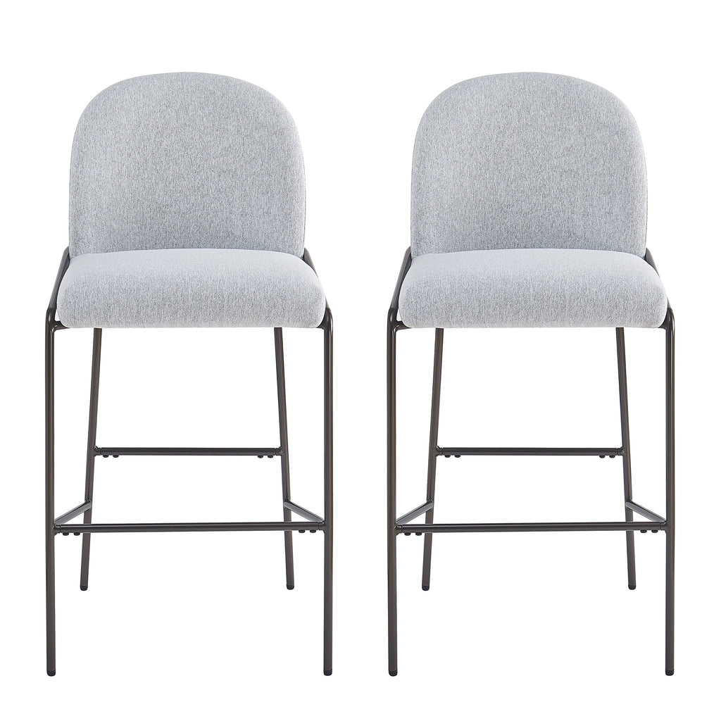 Galen Indoor Metal Upholstered Barstool