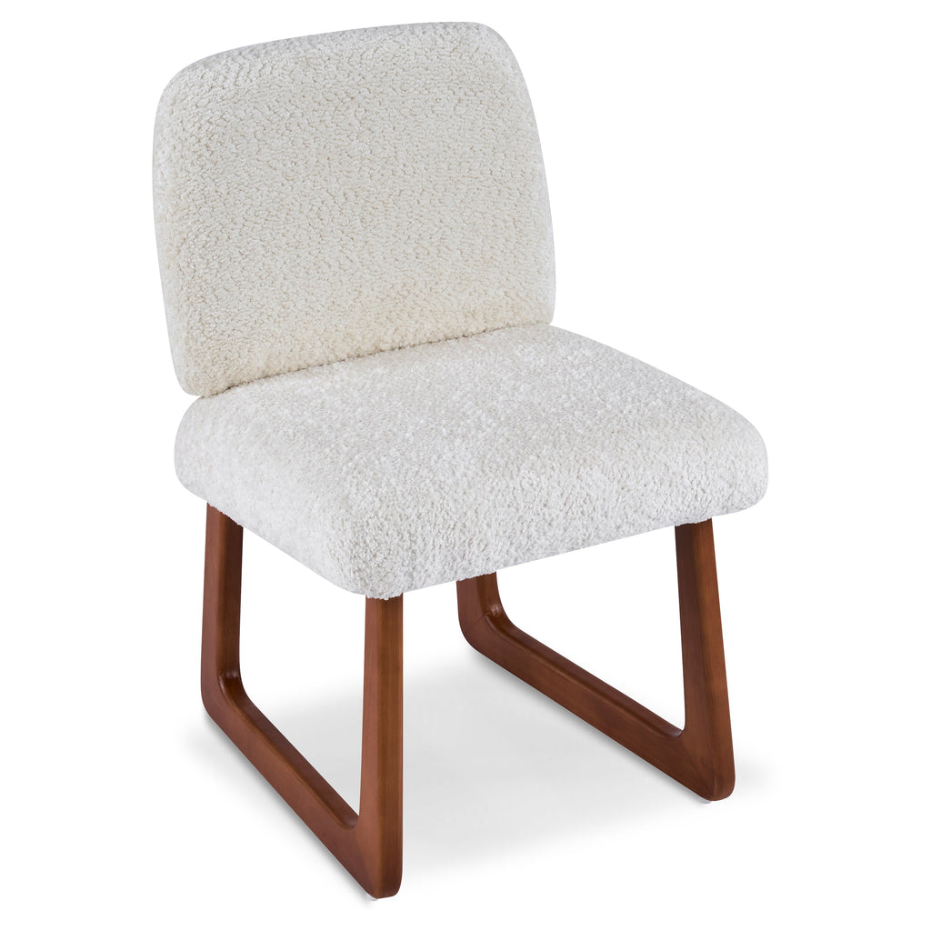 Dining Chair Set of 2, Plush Fabric Upholstered Dining Chairs
