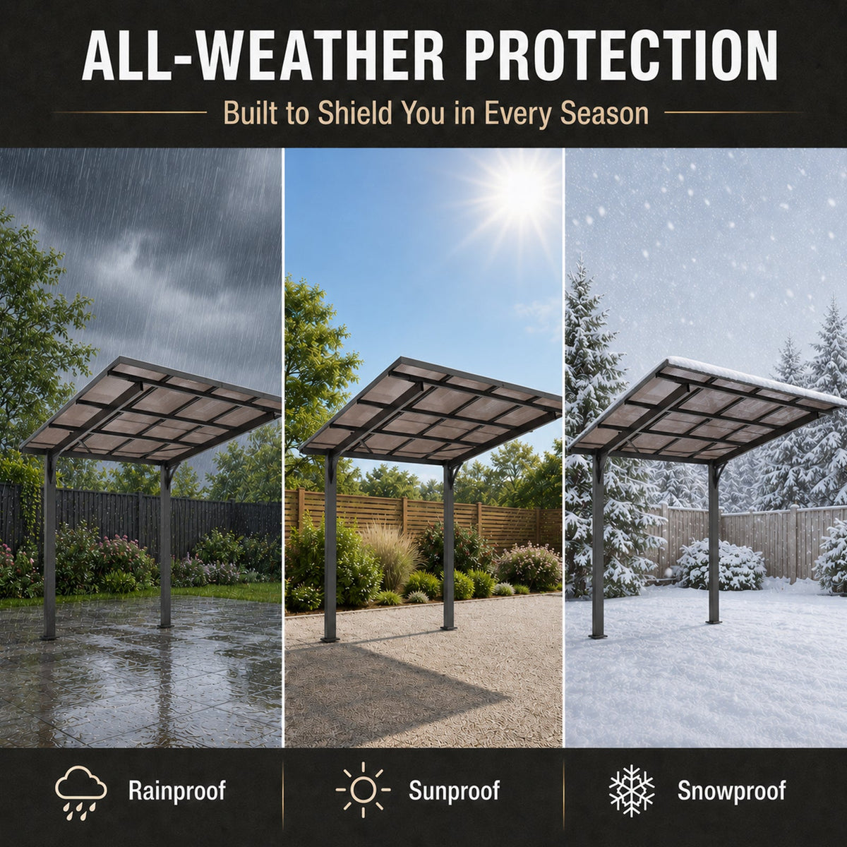 8x8FT Outdoor Carport