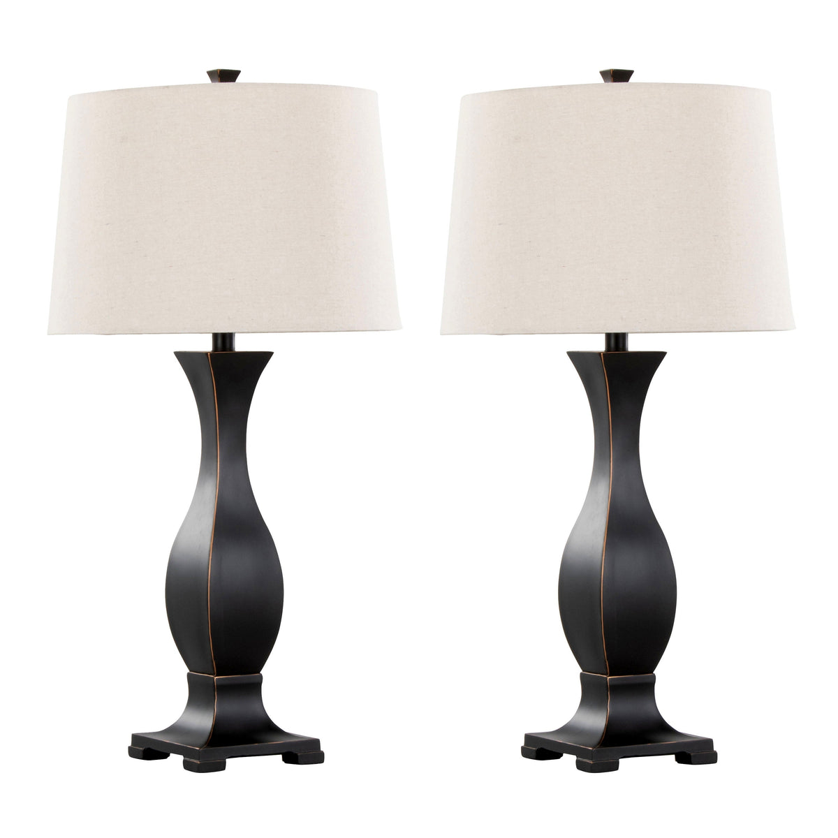 29" Contemporary Polyresin Table Lamp in Oil Rubbed Bronze