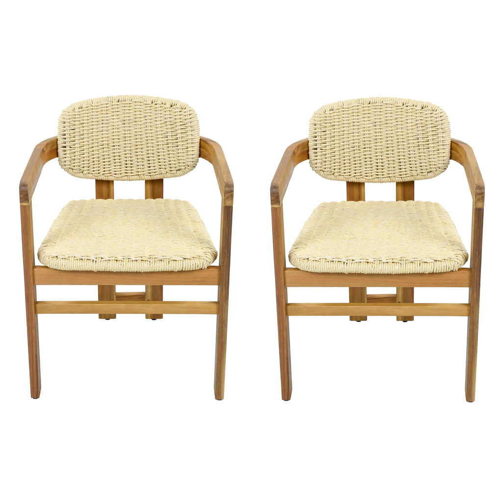 Outdoor Woven Rattan Chair Set