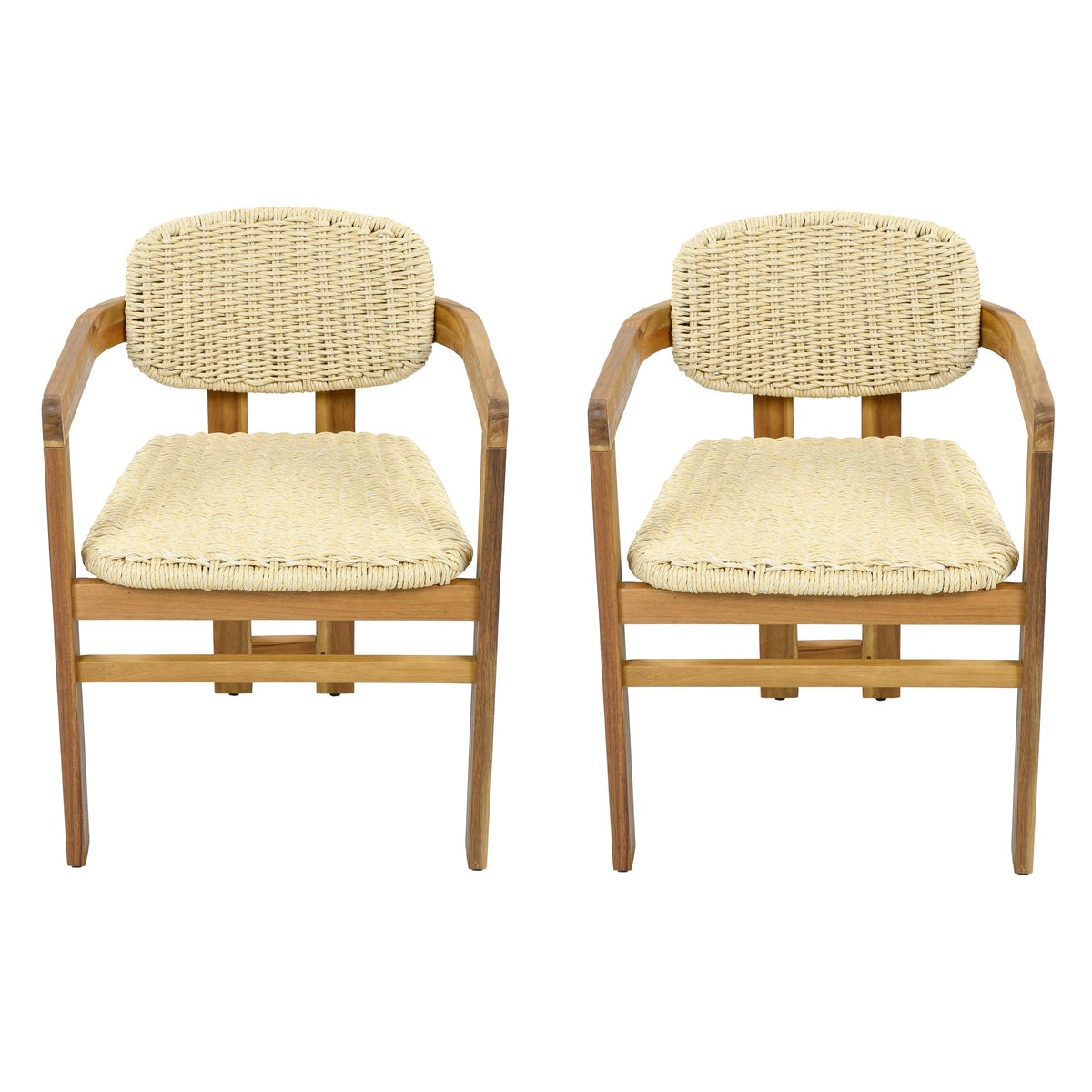 Outdoor Woven Rattan Chair Set