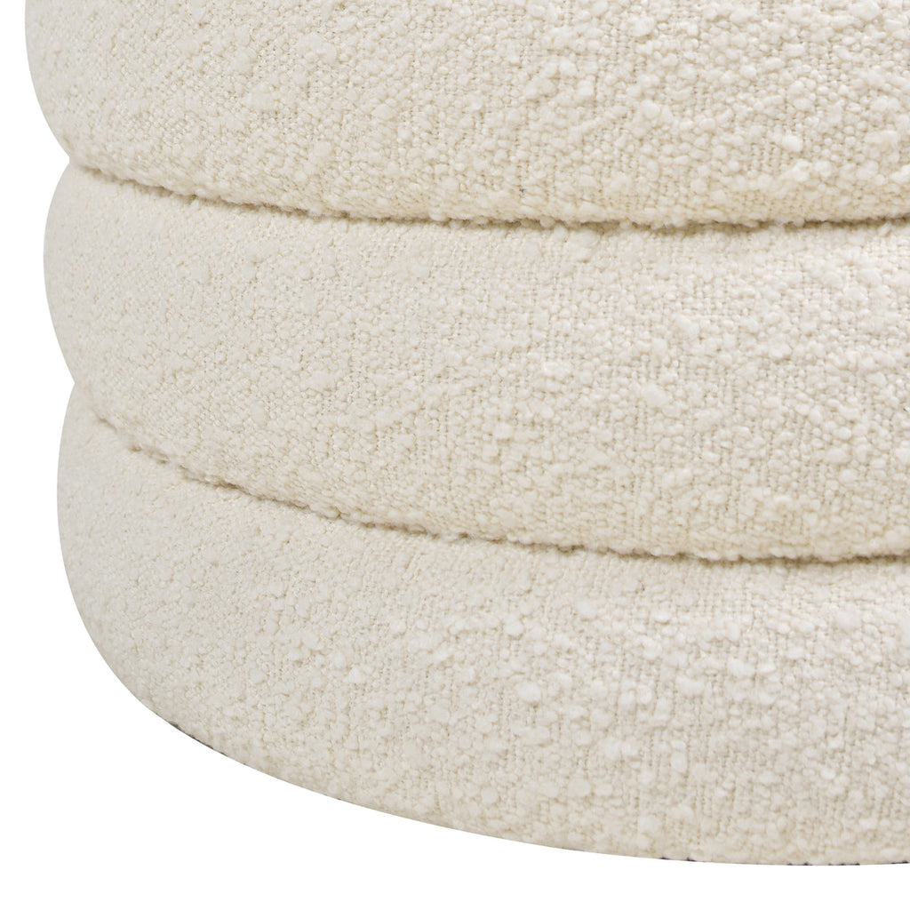 Fuji 19" Oversized Round Storage Ottoman