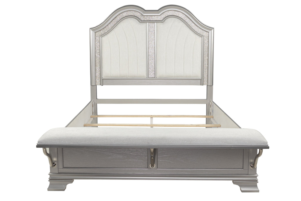 Contemporary Elegant Full Size Bed 3pc Set