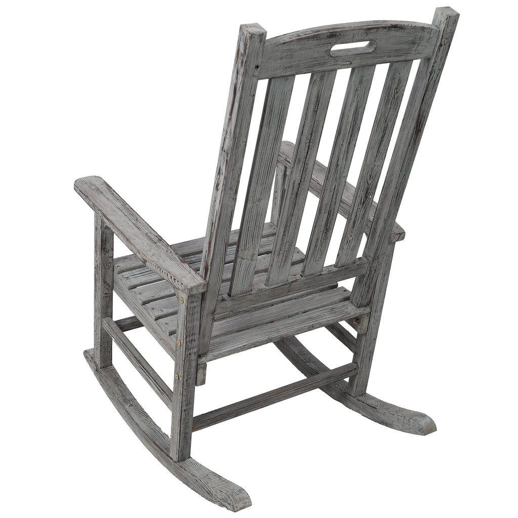 Wooden Oversized Porch Rocker Chair