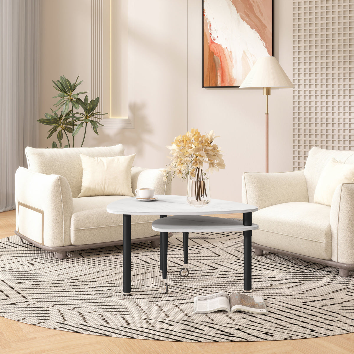 360 Degree Rotatable Coffee Table