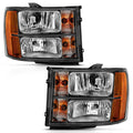 ANZO 2007-2013 Gmc Sierra 1500 Crystal Headlight  Black Amber 111430