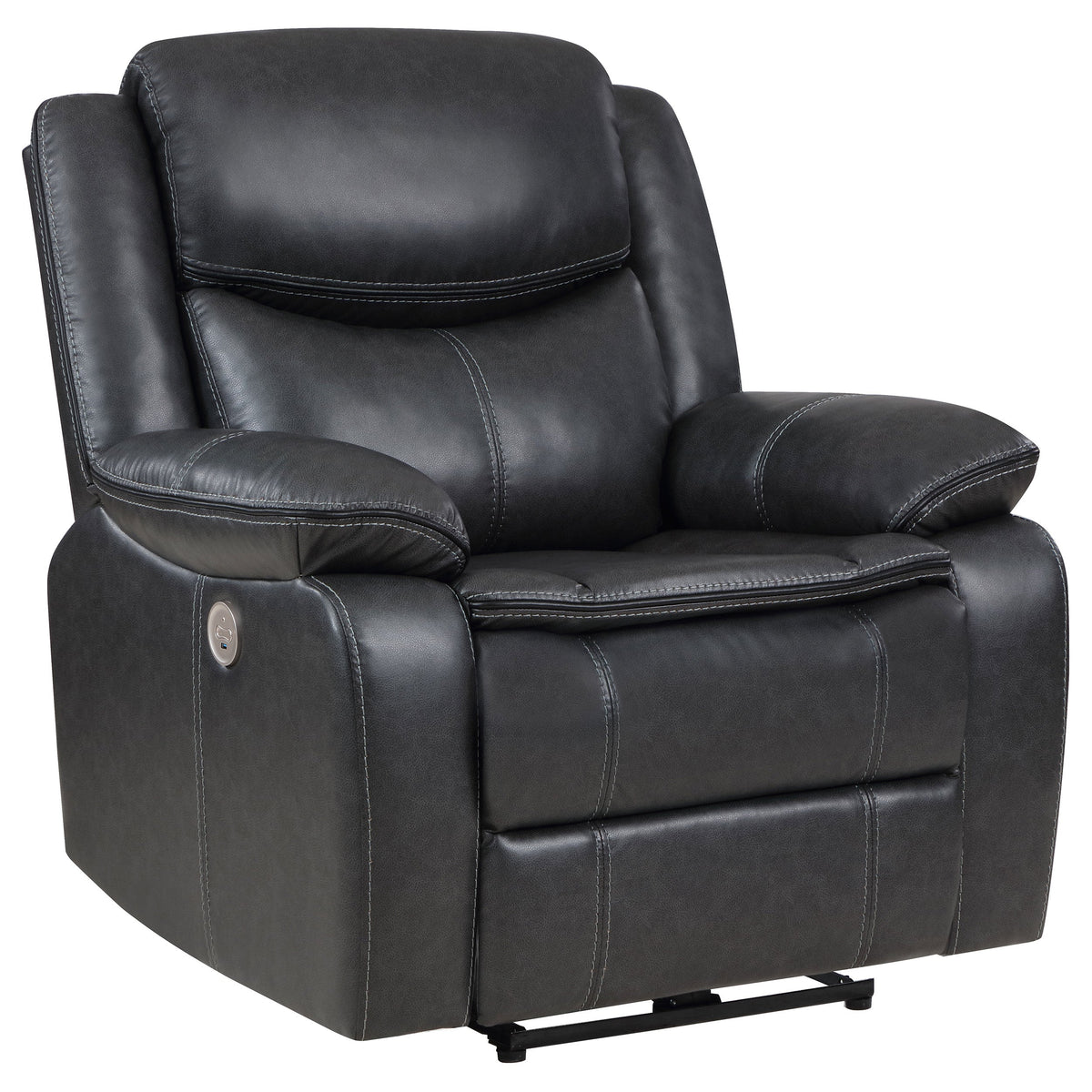 Salerno Dark Power Recliner