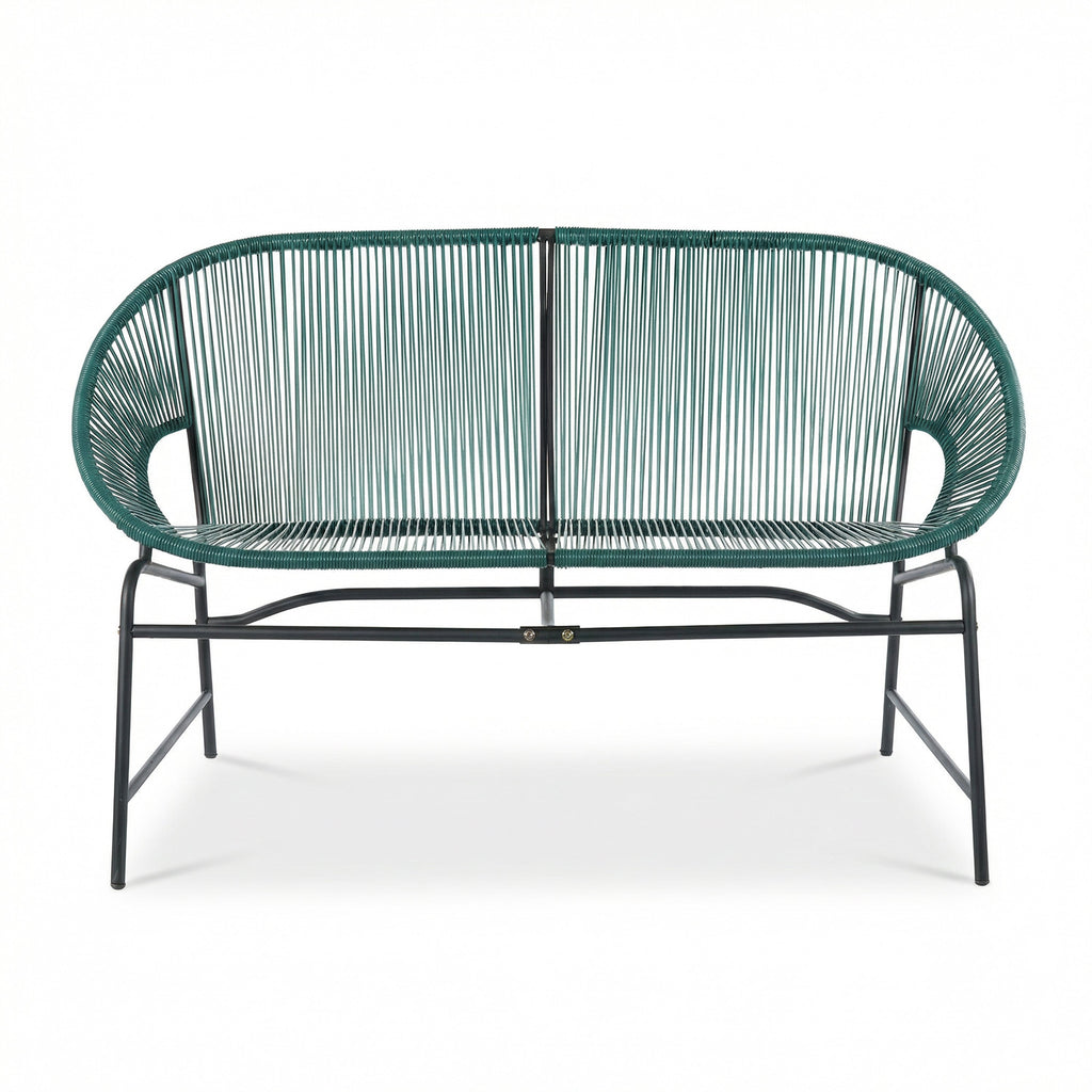 Nusa Outdoor Patio Wicker 3-Pcs Chat Set