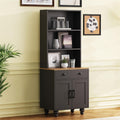 ON-Trend Farmhouse Storage Cabinet with Gourd-Shaped Legs