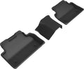 3D MAXpider 18-20 Jaguar E-Pace Kagu 2nd Row Floormats - Black L1JG01321509