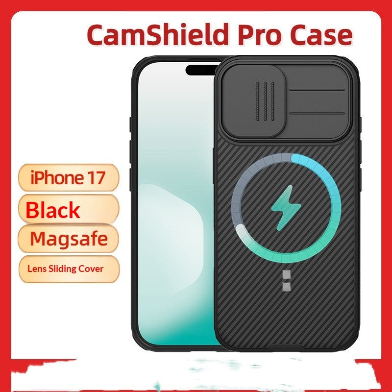MagSafe Magnetic Protective Case With A Sliding Lens Cover