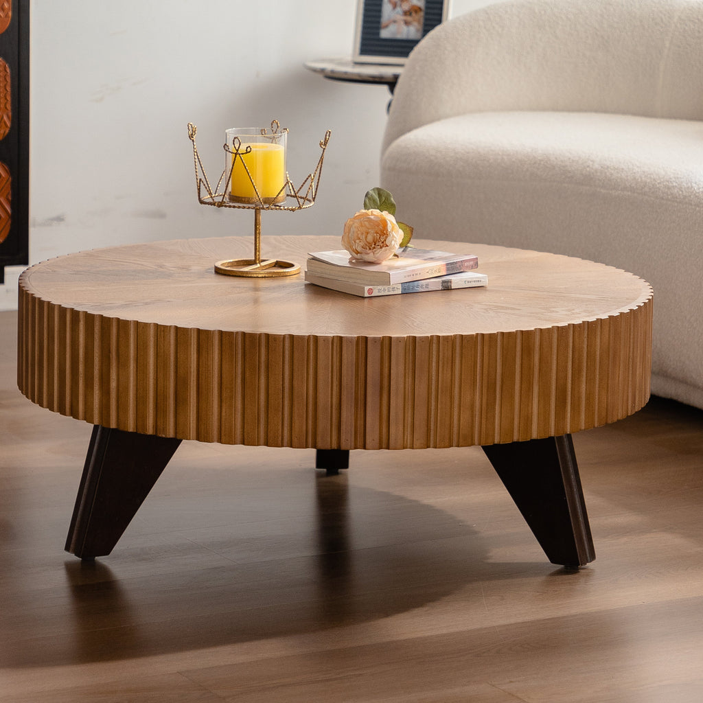 35.4" Round Retro Coffee Table