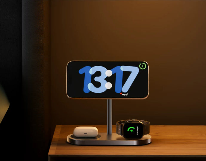 3-in-1 Wireless Charger Magnetic Desktop Charging Station Stand