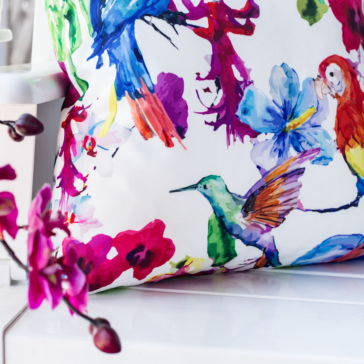 Tropical Parrot - Outdoor & Indoor Pillowcase