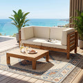 Oana 3-Piece Love Seat Set With Coffee Table