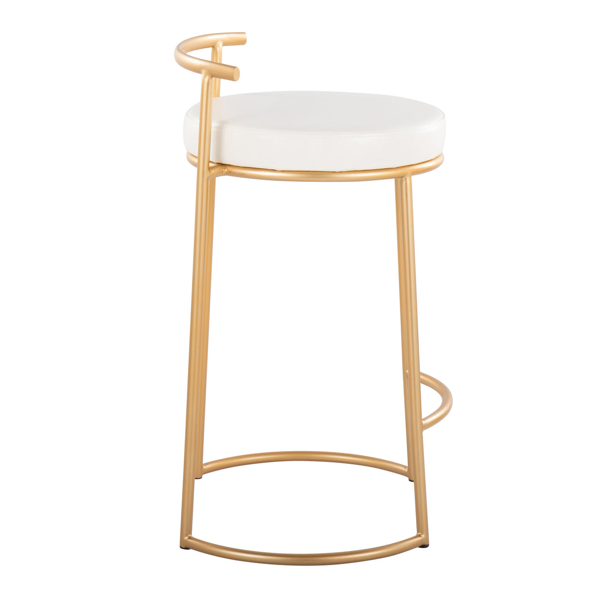 Round 26" Contemporary Fixed-Height Counter Stool