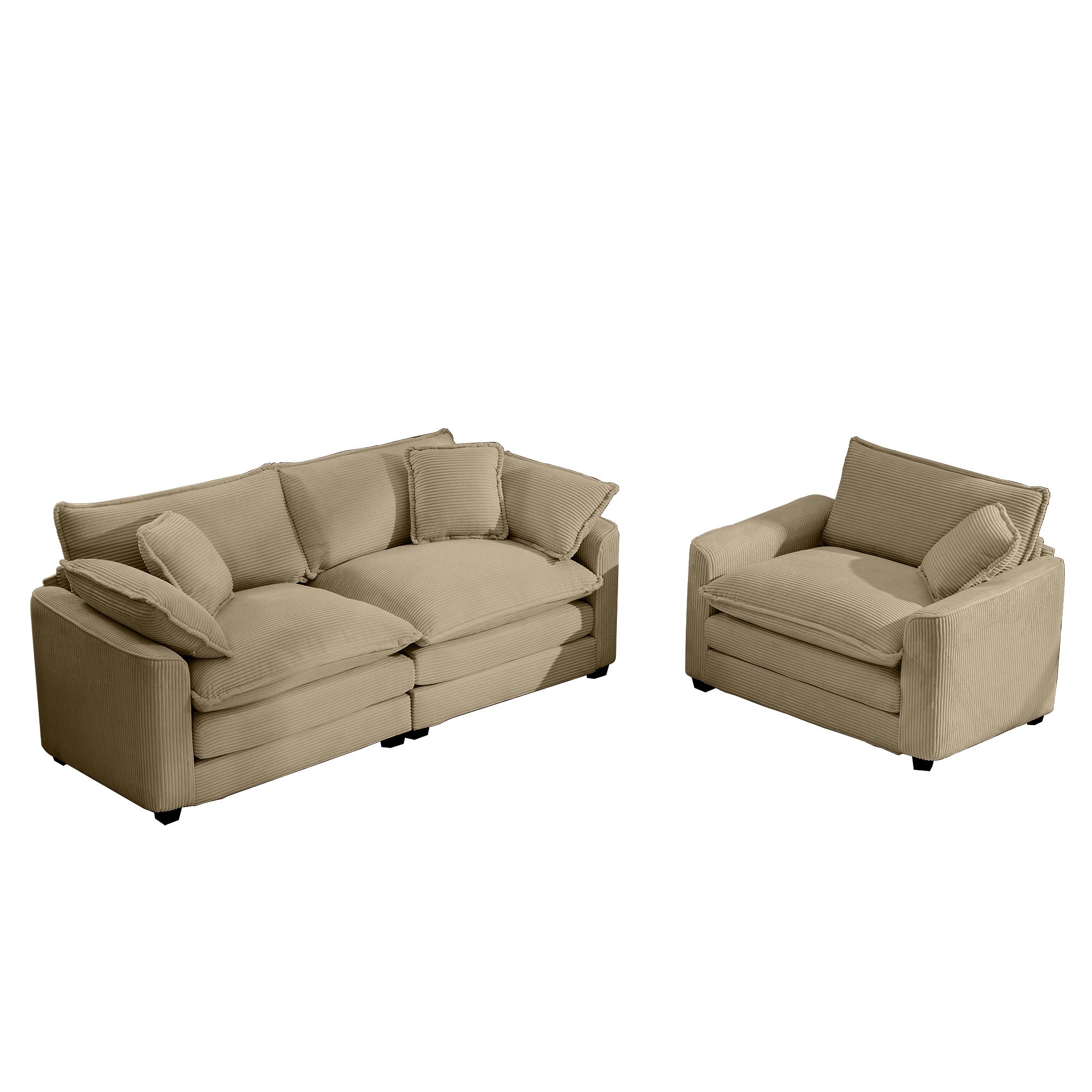 Modern Living Room Sofa Two-Piece Set