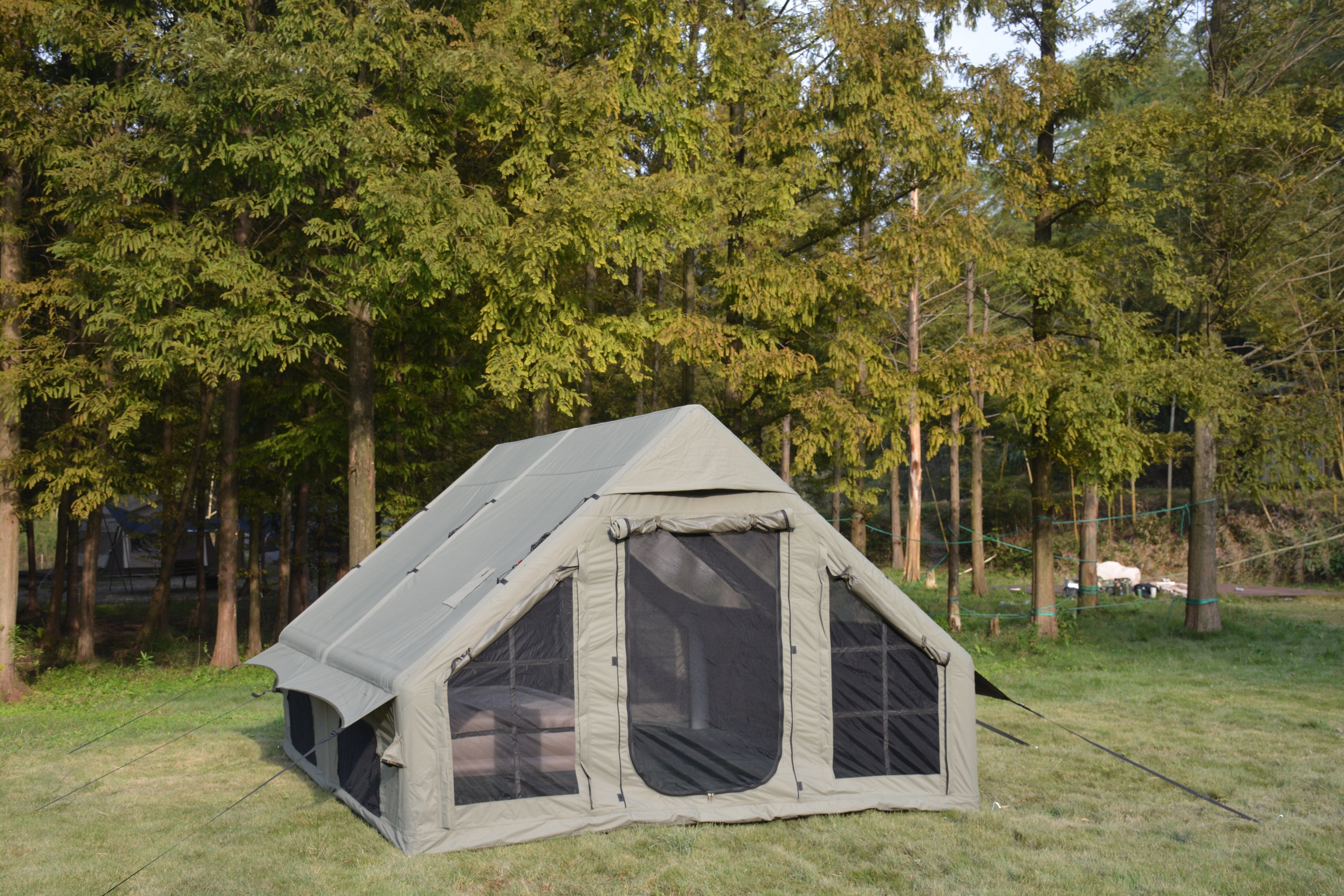 9.8 x 13ft Inflatable Camping Tent with Hand Pump