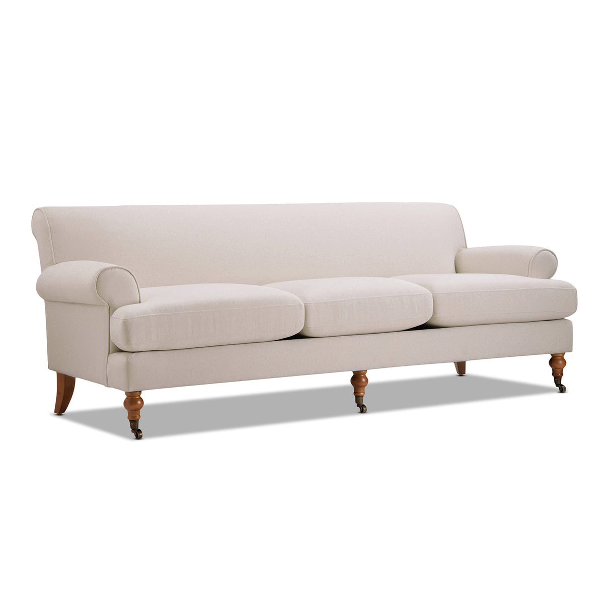 Alana Lawson Three-Cushion Tightback Sofa, Sky Neutral