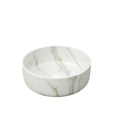 14" Round Vessel Ceramic Bathroom Sink with Stone Pattern