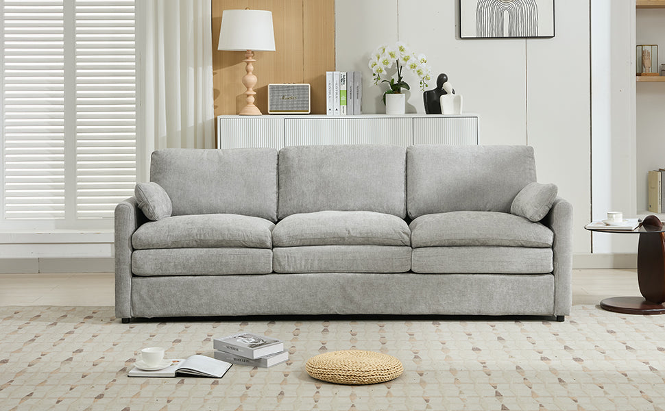 89" Cozy Upholstered 3-Seater Sofa Oversized Comfy Cloud Sofa