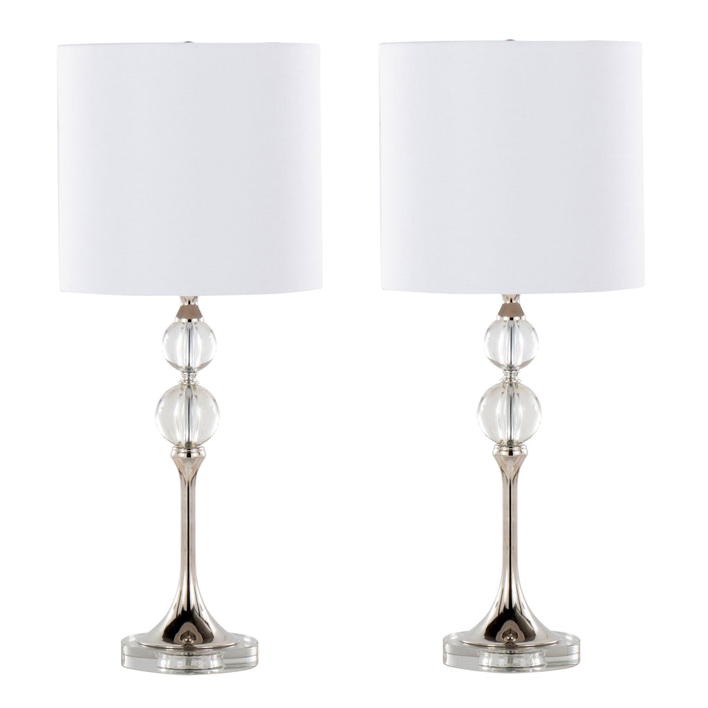 26" Contemporary Crystal Table Lamp