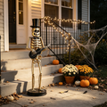 Metal Skeleton Musician Statue
