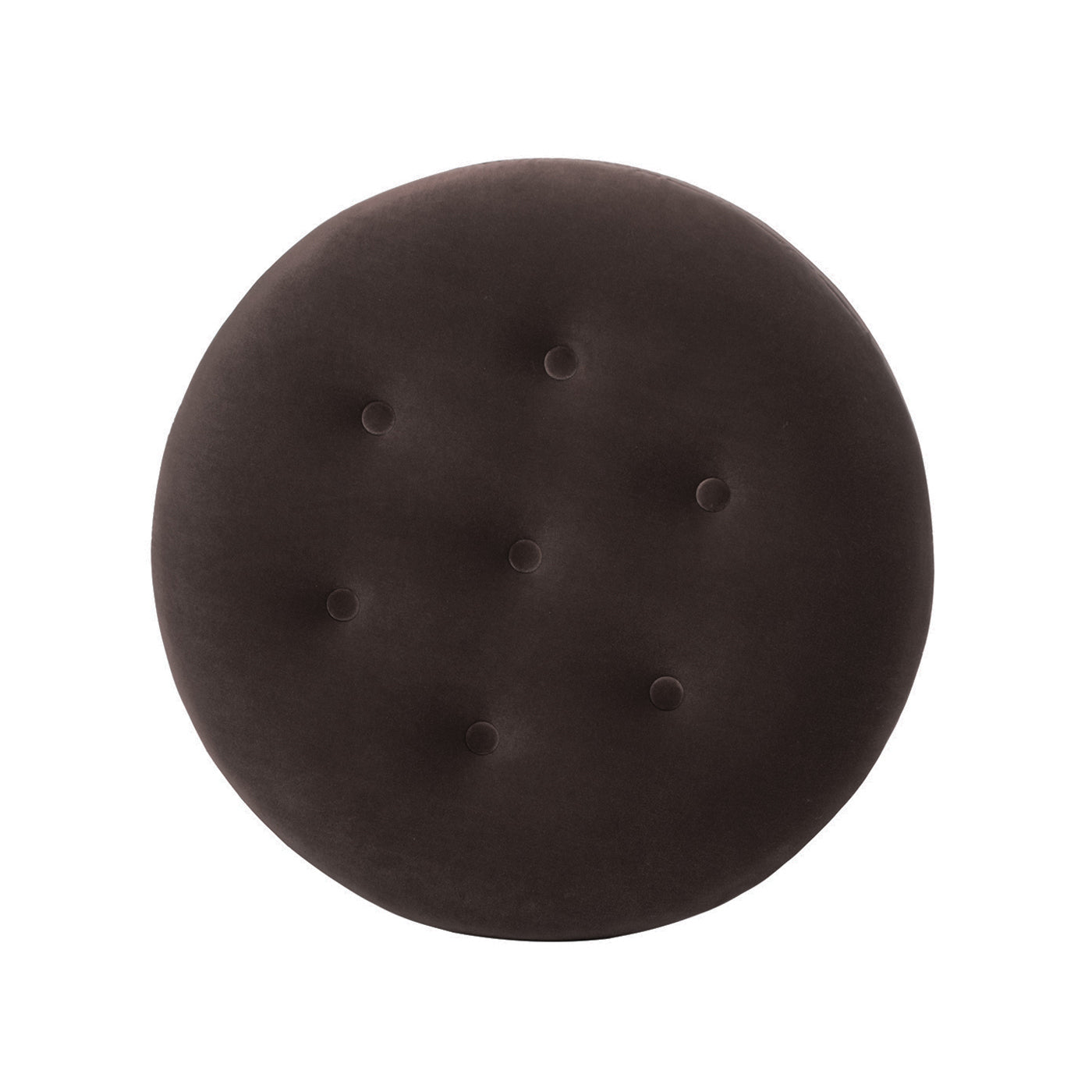 Yolanda 24" Round Upholstered Accent Ottoman Deep