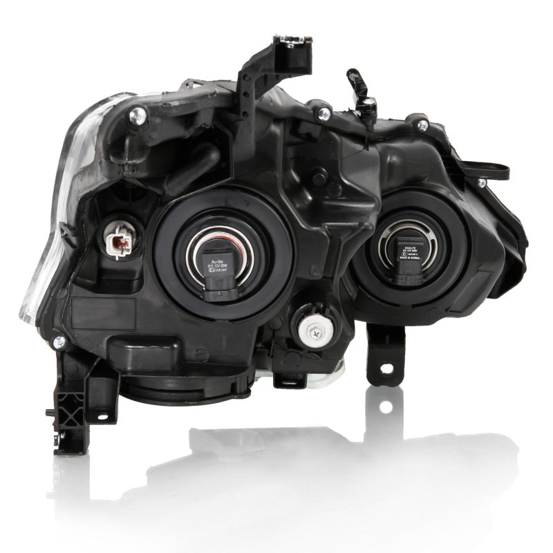 ANZO 2013-2015 Nissan Altima Projector Headlight Black Amber 121549