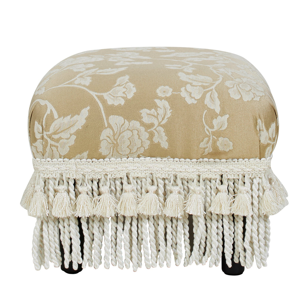 Fiona Accent Footstool Ottoman, Champagne