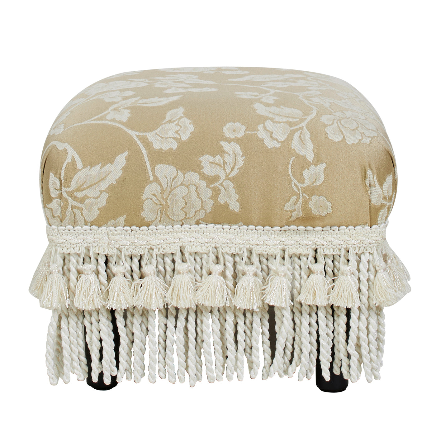 Fiona Accent Footstool Ottoman, Champagne