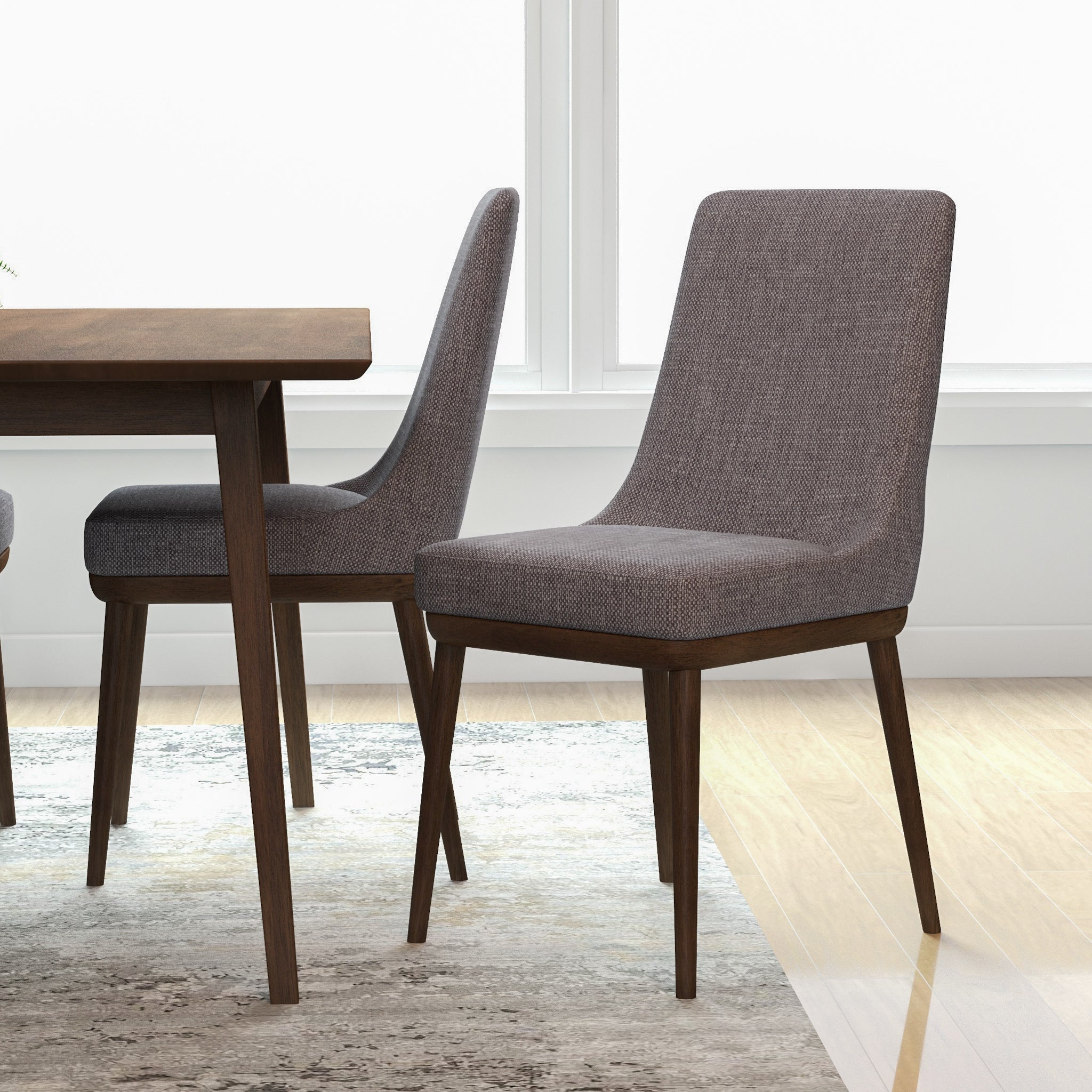Kate Mid-Century Modern Dining Chair Set of 2