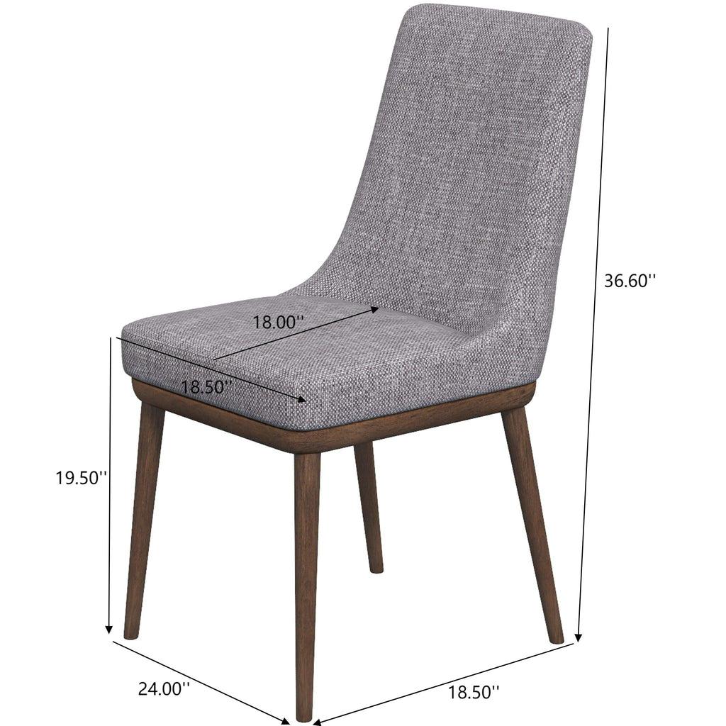 Kate Mid-Century Modern Dining Chair Set of 2