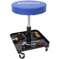 Rolling Pneumatic Creeper Garage Stool with Tool Tray
