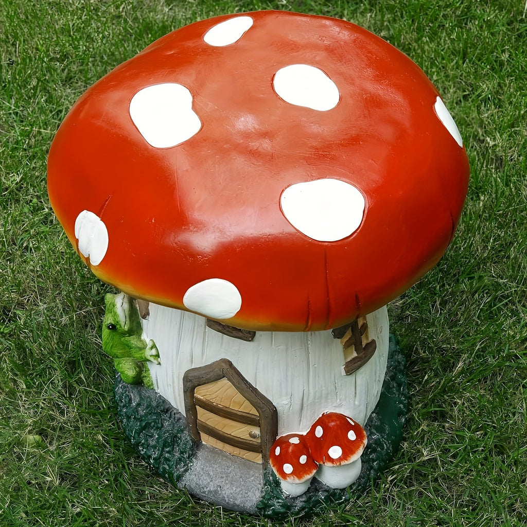 Mushroom House Garden Stool