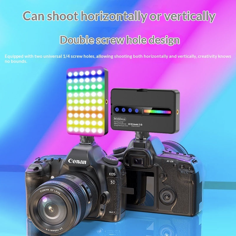 Portable Square LED Fill Light For Outdoor Shooting With Your Phone