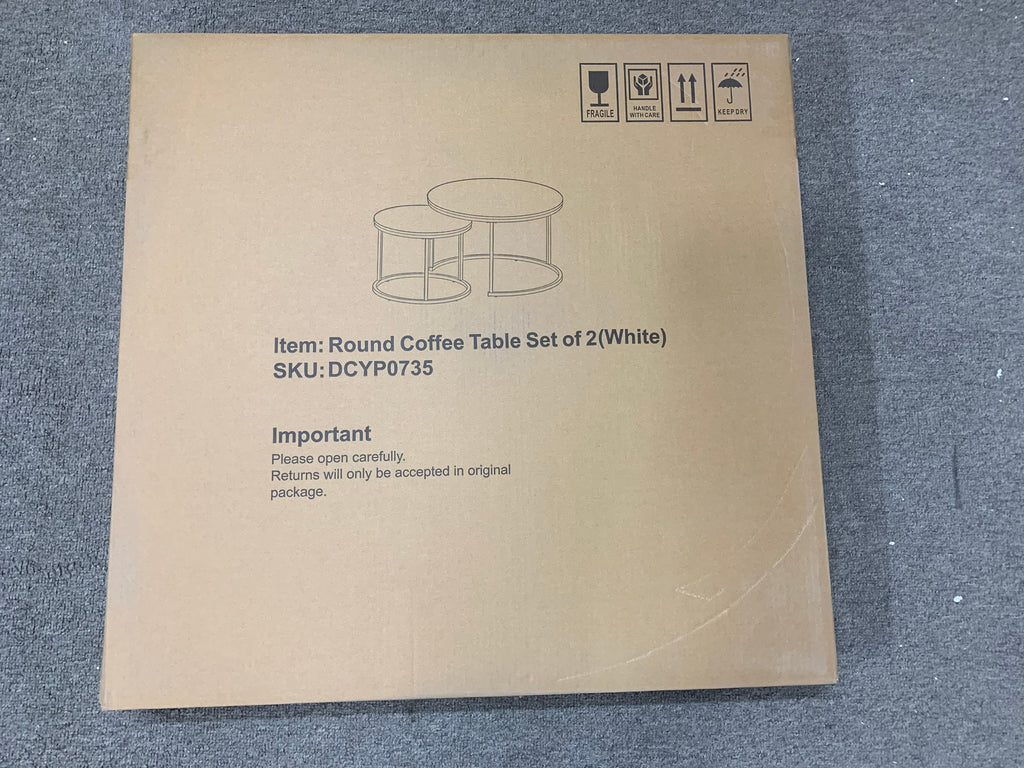 27.6" Nesting Coffee Table Set of 2