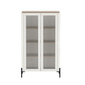 Abbey 32" Tempered Glass Bookcase Cabinet