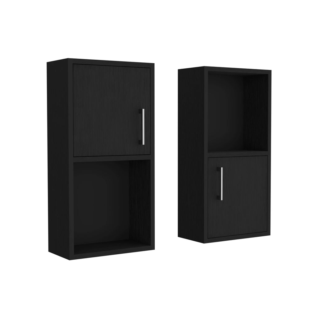 Wall Mounted Bathroom Medicine Cabinet - Eak 24" H, Two Doors