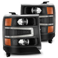 AlphaRex 16-18 Chevy 1500HD LUXX LED Proj Headlights BK w/Seq Actvn Light / SeqSig (Req PN 810023) 880234 *Discontinued