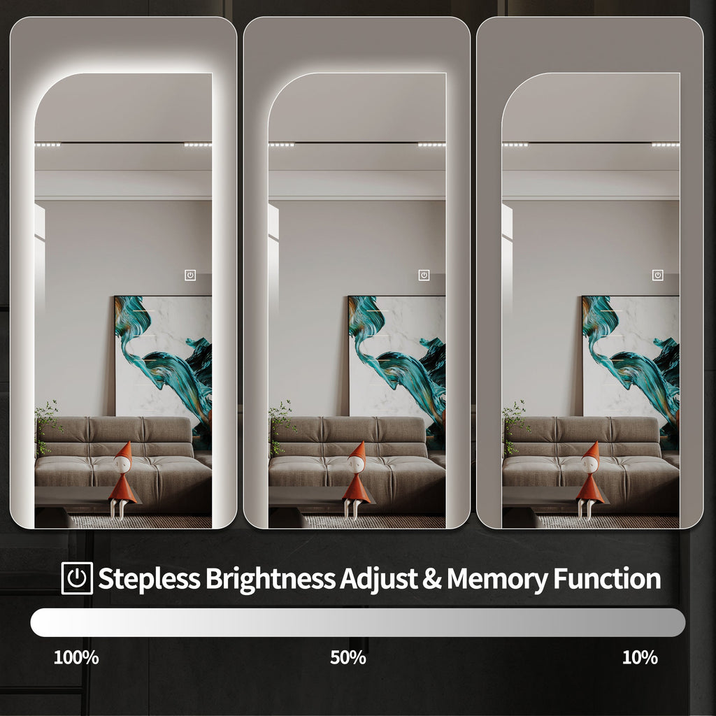 65" x 21" LED Full Length Wall Mirror