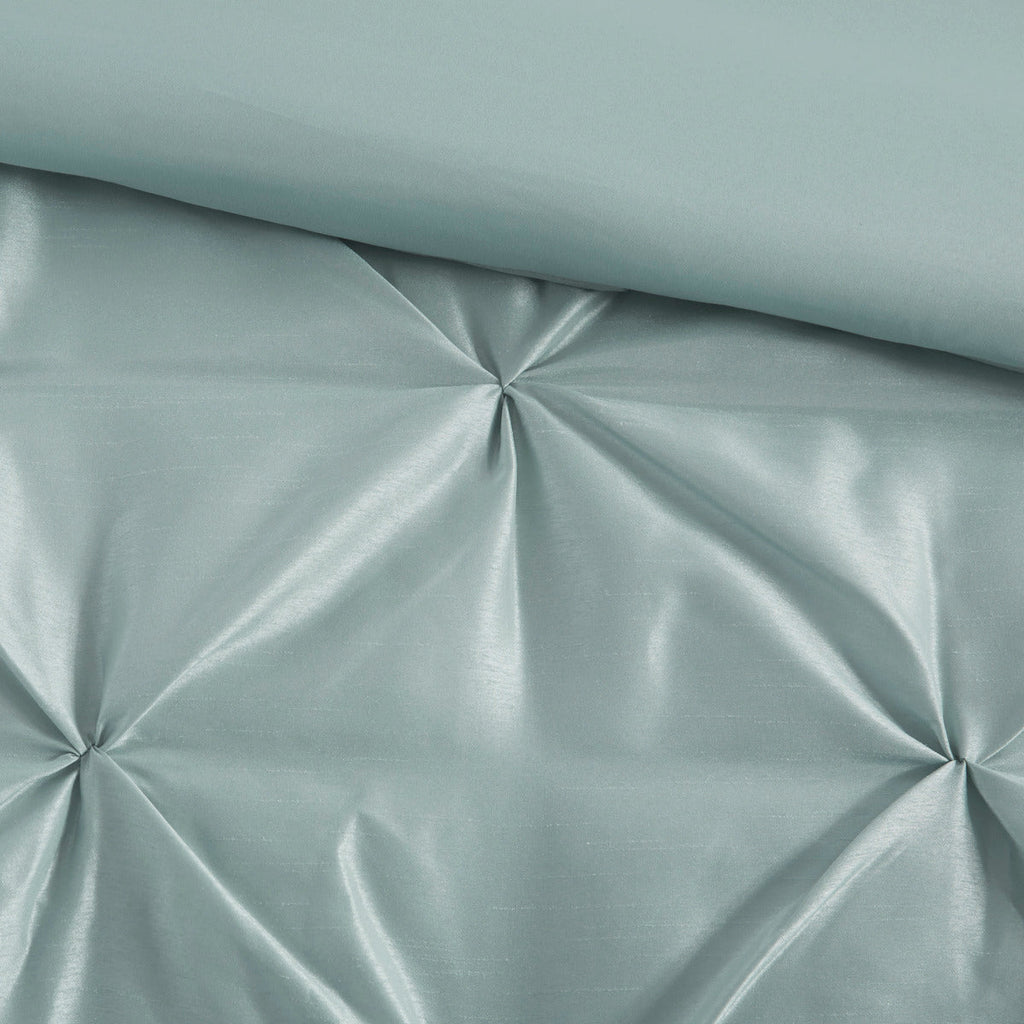 7 Piece Tufted Comforter Set Seafoam Cal King