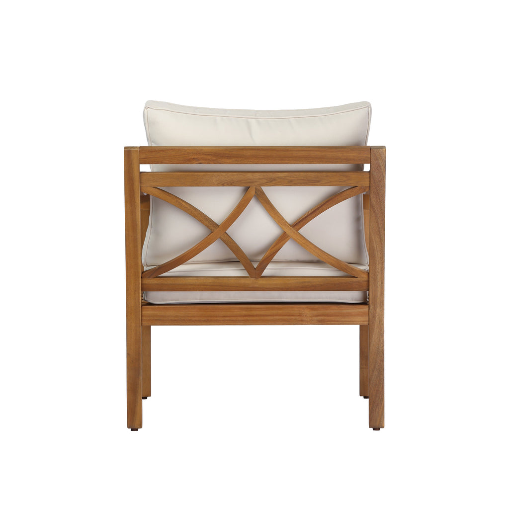 Acacia Wood Patio Club Chair