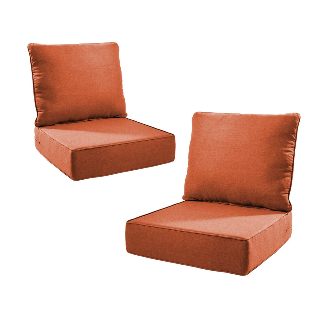 6" Thicker Outdoor Chair Cushion Set - 2 Packs