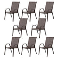 8 Piece Outdoor Patio Chairs Set